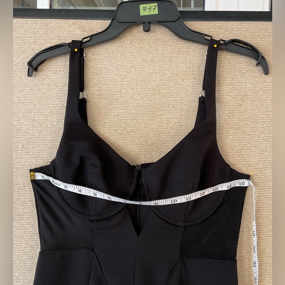 🌷NESTY GAL MESH INSERT TAILORED BANDEAU JUMPSUIT - Picture 7 of 13